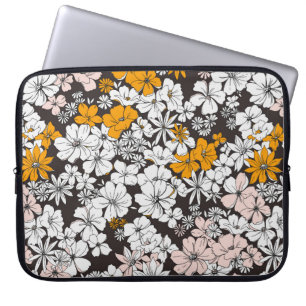 Housse Pour Ordinateur Portable Mignonne Motif Floral Simples Et Simples. Chariot 