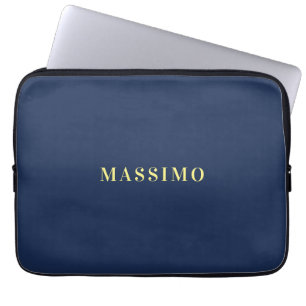 Housse Pour Ordinateur Portable Minimaliste Classique Professionnel Nom de Couleur