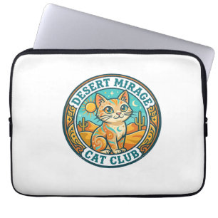 Housse Pour Ordinateur Portable Mirage du désert Chat Idée cadeau pour maman de ch