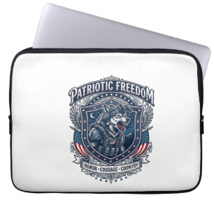 Housse Pour Ordinateur Portable Mission de nuit patriotique Patriot Wolf Militaire