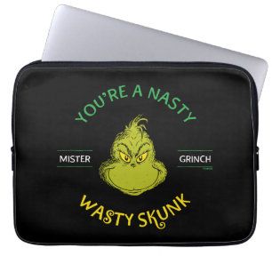 Housse Pour Ordinateur Portable Mister Grinch Vous êtes un affreux sale putois