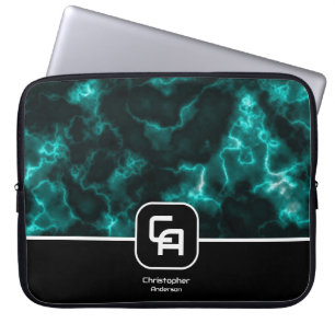 Housse Pour Ordinateur Portable Misty Smoke Monogram Aqua