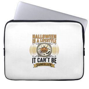 Housse Pour Ordinateur Portable Mode de vie Halloween Typographie de citrouille vi