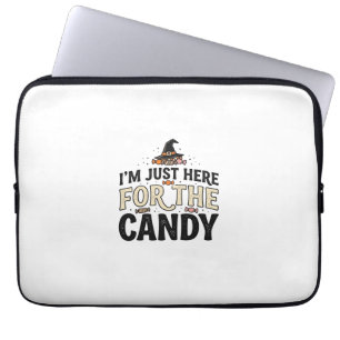 Housse Pour Ordinateur Portable Modèle de T-shirt Chapeau de Sorcière de Bonbons H