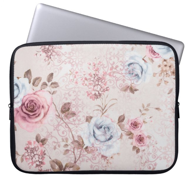 Housse Pour Ordinateur Portable Modèle floral (Devant)