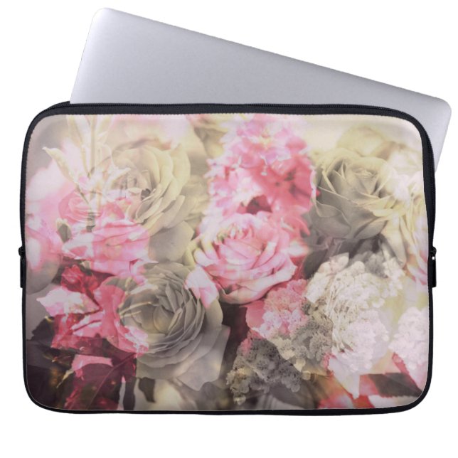 Housse Pour Ordinateur Portable Modèle floral (Devant)