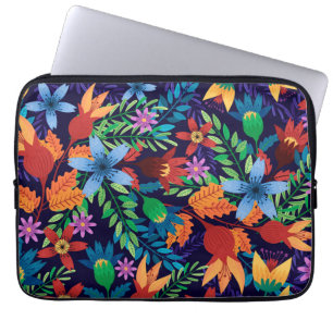 Housse Pour Ordinateur Portable Modèle floral exotique coloré-32436