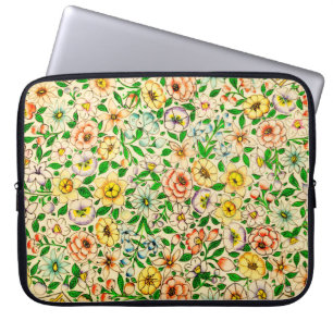 Housse Pour Ordinateur Portable Modèle floral indien traditionnel