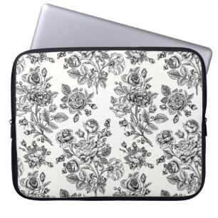 Housse Pour Ordinateur Portable Modèle Floral Rose vintage