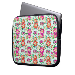 Housse Pour Ordinateur Portable Modèle floral Vintage lumineux