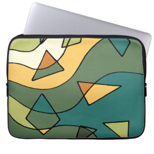 Housse Pour Ordinateur Portable Modèle vintage abstrait dessiné à la main
