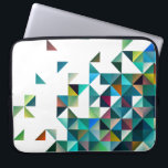 Housse Pour Ordinateur Portable Moder Coloré Formes géométriques Triangles Motif<br><div class="desc">Cool moderne formes géométriques et triangles motif. Couleurs bleues aux accents rouge et jaune</div>