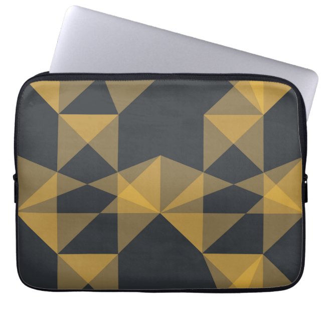 Housse Pour Ordinateur Portable Modern, abstract, urban geometric triangle pattern (Devant)