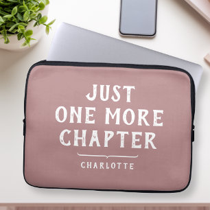 Housse Pour Ordinateur Portable Moderne citation personnalisée pour amateur de liv