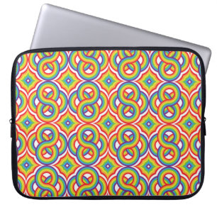 Housse Pour Ordinateur Portable Moderne Coloré Simple Motifs Batik