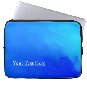 Housse Pour Ordinateur Portable Moderne Élégant Modèle Personnalisé Bleu