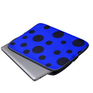 Housse Pour Ordinateur Portable Moderne Simple Noir pois motif jaune point