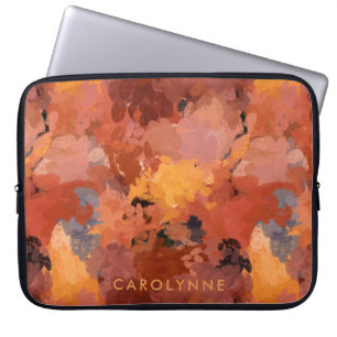 Housse Pour Ordinateur Portable Moderne tendance en terre cuite rouille orange Bro