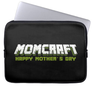 Housse Pour Ordinateur Portable Momcraft Joyeux Fête des Mères Drôle Joueur Maman