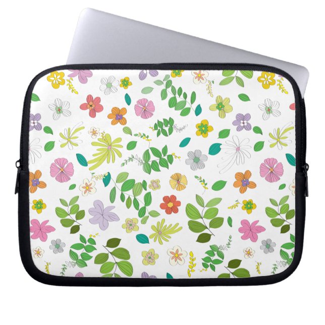Housse Pour Ordinateur Portable Mon design de fleurs 6 (Devant)