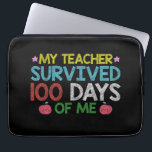 Housse Pour Ordinateur Portable Mon Enseignant A Survécu Au 100E Jour De Mon École<br><div class="desc">Mon Enseignant A Survécu Au 100E Jour De Mon École</div>