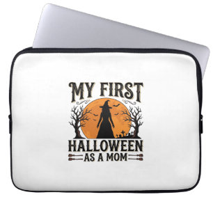 Housse Pour Ordinateur Portable Mon premier Halloween en tant que maman Vintage Ha
