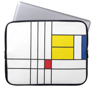 Housse Pour Ordinateur Portable Mondrian II Design d'Art Moderne Minimaliste De St