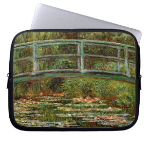 Housse Pour Ordinateur Portable Monet French Japanese Bridge Art