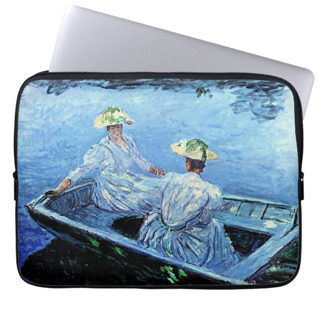 Housse Pour Ordinateur Portable Monet - Le Bateau Blue Row (Devant)