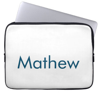 Housse Pour Ordinateur Portable monogramme à lettre initiale simple ajoutez votre