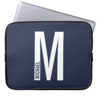 Monogramme et nom personnalisés modernes