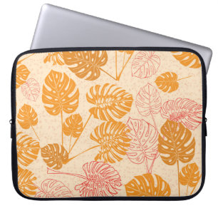 Housse Pour Ordinateur Portable Monstera feuilles : la silhouette tropicale sans s