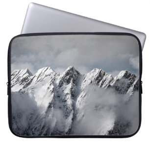 HOUSSE POUR ORDINATEUR PORTABLE MONTAGNES COUVERTES DE NEIGE