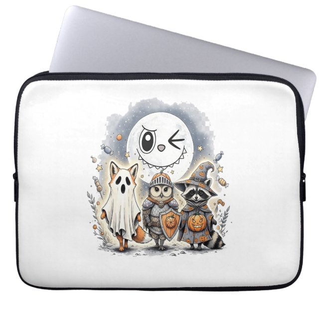 Housse Pour Ordinateur Portable Moon Knight Raccoon Halloween (Devant)