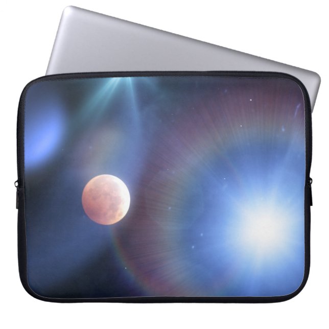 Housse pour ordinateur portable Moon Space Art (Devant)