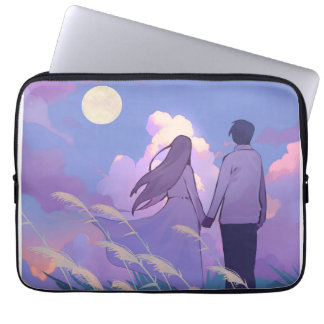 Housse Pour Ordinateur Portable Moonlit Companionship