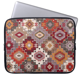 Housse Pour Ordinateur Portable Moquette persane design original, texture tribale.