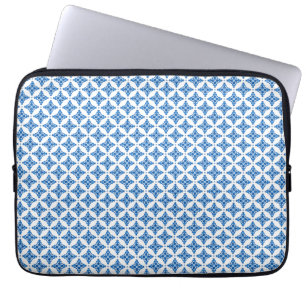 Housse Pour Ordinateur Portable Mosaïque Bleue Porcelaine