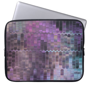 Housse Pour Ordinateur Portable Mosaïque brillante : Abstraite brillante multicolo