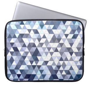 Housse Pour Ordinateur Portable Mosaïque triangulaire géométrique et colorée : abs
