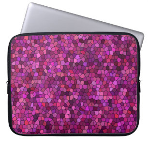 Housse Pour Ordinateur Portable Mosaïque violet rose