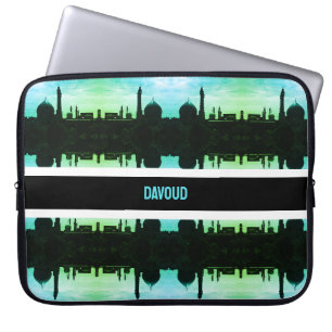 Housse Pour Ordinateur Portable Mosquée de Fatima de Qom en Iran vintage