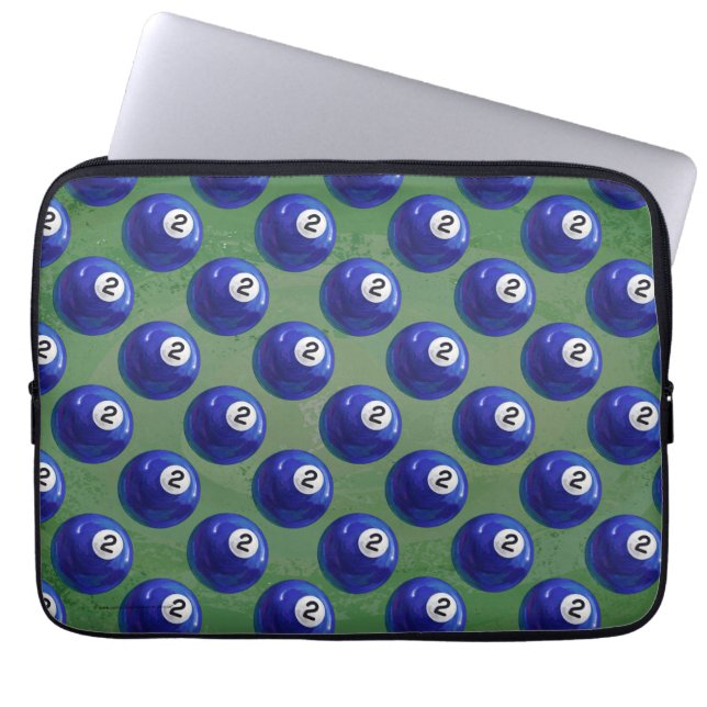 Housse Pour Ordinateur Portable Motif 2 balle (Devant)