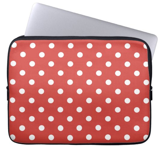 Housse Pour Ordinateur Portable Motif à pois (Devant)