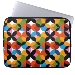 Housse Pour Ordinateur Portable Motif Abstrait Bohème Coloré Moderne du Milieu du