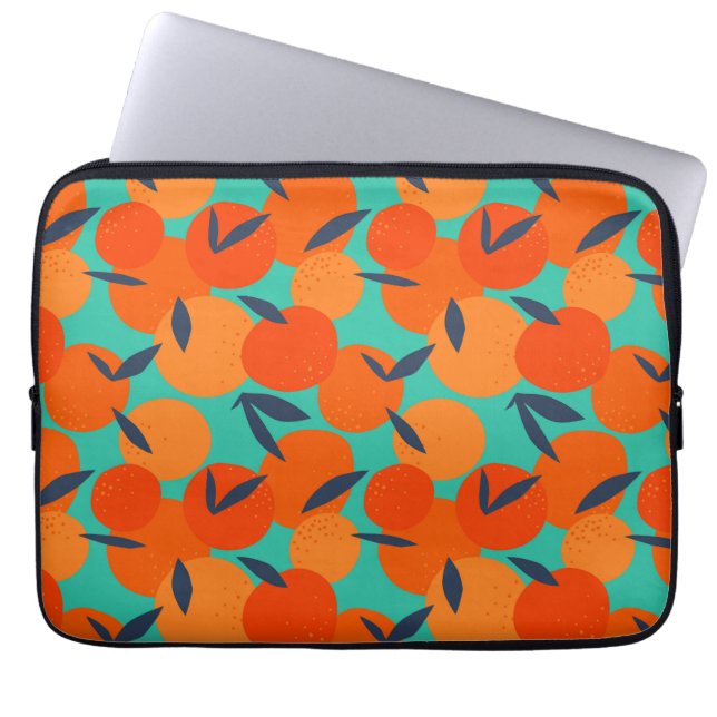 Housse Pour Ordinateur Portable Motif Abstrait de fruits orange (Devant)