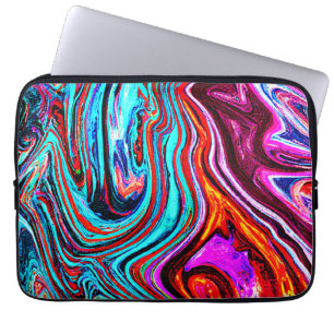 Housse Pour Ordinateur Portable Motif Abstrait de teintes dynamiques