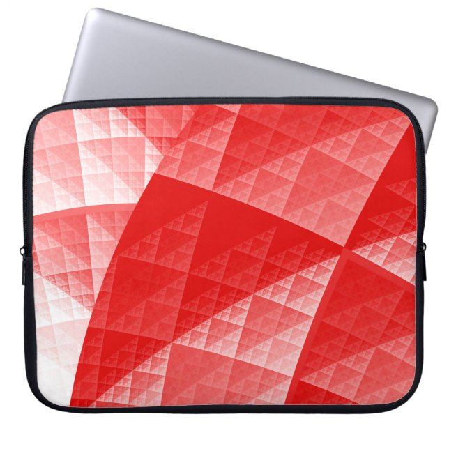 Housse Pour Ordinateur Portable Motif abstrait rouge (Devant)