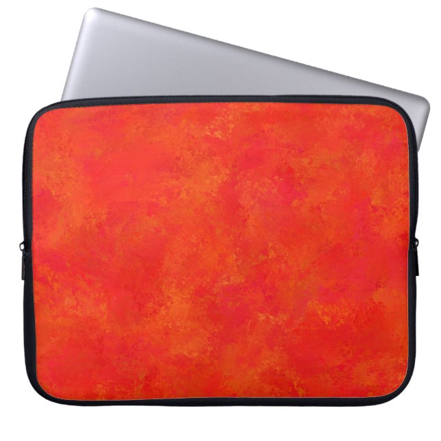 Housse Pour Ordinateur Portable Motif Abstrait rouge orange (Devant)