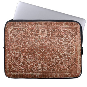Housse Pour Ordinateur Portable motif antique marron oriental